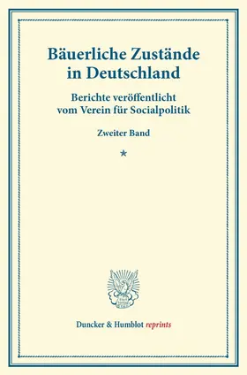 / |  Bäuerliche Zustände in Deutschland. | Buch |  Sack Fachmedien
