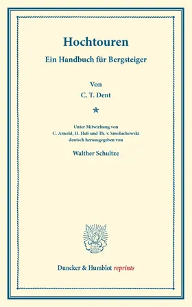 Dent / Schultze |  Hochtouren. | Buch |  Sack Fachmedien