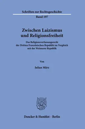 März |  Zwischen Laizismus und Religionsfreiheit. | Buch |  Sack Fachmedien