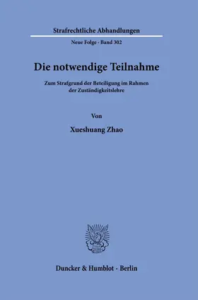 Zhao |  Die notwendige Teilnahme. | Buch |  Sack Fachmedien