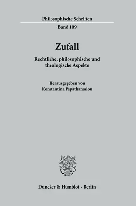 Papathanasiou |  Zufall. | Buch |  Sack Fachmedien