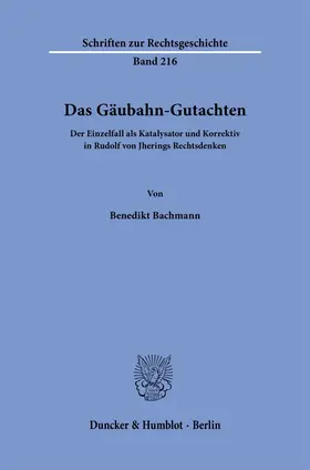 Bachmann |  Das Gäubahn-Gutachten. | Buch |  Sack Fachmedien