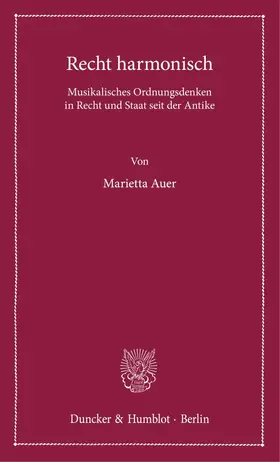 Auer |  Recht harmonisch | Buch |  Sack Fachmedien