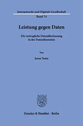 Tenta |  Leistung gegen Daten Bd. 74 | Buch |  Sack Fachmedien