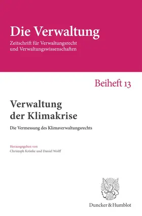 Krönke / Wolff |  Verwaltung der Klimakrise | Buch |  Sack Fachmedien