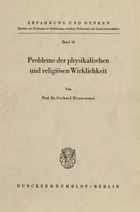 Hennemann |  Probleme der physikalischen und religiösen Wirklichkeit. | eBook | Sack Fachmedien