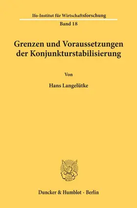 Langelütke | Grenzen und Voraussetzungen der Konjunkturstabilisierung. | E-Book | sack.de