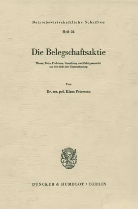 Peterssen | Die Belegschaftsaktie. | E-Book | www2.sack.de