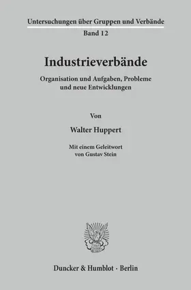 Huppert |  Industrieverbände. | eBook | Sack Fachmedien