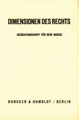 Fischer / Schreiner / Jakob |  Dimensionen des Rechts. | eBook | Sack Fachmedien