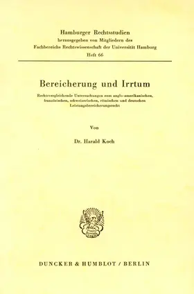 Koch | Bereicherung und Irrtum. | E-Book | www2.sack.de