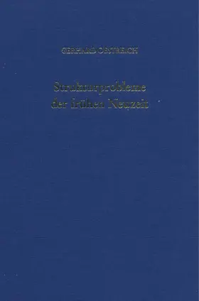 Oestreich |  Strukturprobleme der frühen Neuzeit. | eBook | Sack Fachmedien