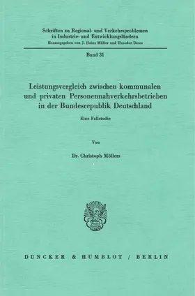 Möllers |  Leistungsvergleich zwischen kommunalen und privaten Personennahverkehrsbetrieben in der Bundesrepublik Deutschland. | eBook | Sack Fachmedien