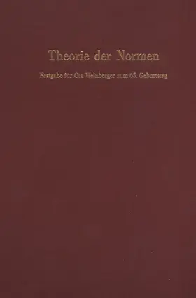 Krawietz / Schramm / Schelsky |  Theorie der Normen. | eBook | Sack Fachmedien
