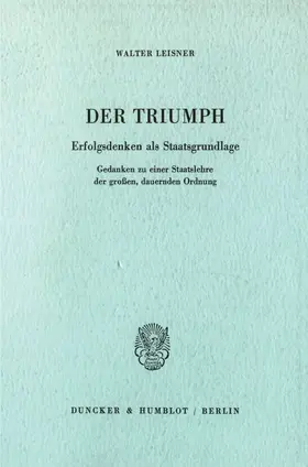 Leisner |  Der Triumph. | eBook | Sack Fachmedien