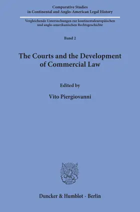 Piergiovanni |  The Courts and the Development of Commercial Law | eBook | Sack Fachmedien