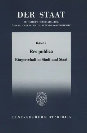  Res publica. | eBook | Sack Fachmedien