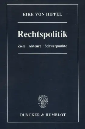 Hippel |  Rechtspolitik. | eBook | Sack Fachmedien