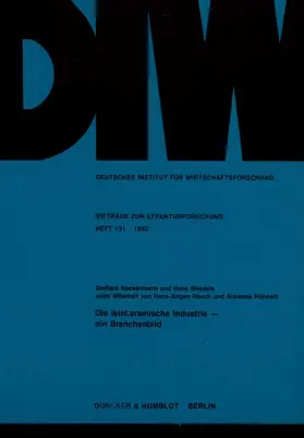 Wessels / Neckermann | Die feinkeramische Industrie - ein Branchenbild. | E-Book | sack.de