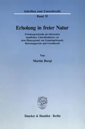 Burgi |  Erholung in freier Natur. | eBook | Sack Fachmedien