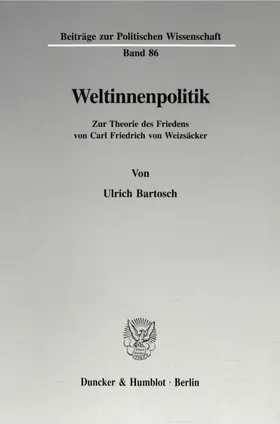 Bartosch |  Weltinnenpolitik. | eBook | Sack Fachmedien
