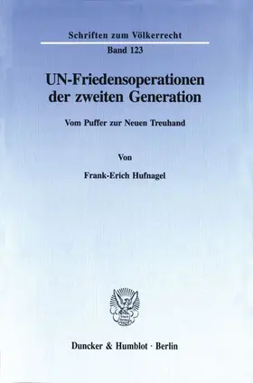 Hufnagel |  UN-Friedensoperationen der zweiten Generation. | eBook | Sack Fachmedien