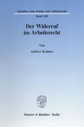 Krämer |  Der Widerruf im Arbeitsrecht. | eBook | Sack Fachmedien