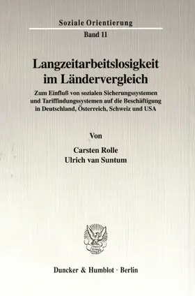 Rolle / Suntum |  Langzeitarbeitslosigkeit im Ländervergleich. | eBook | Sack Fachmedien