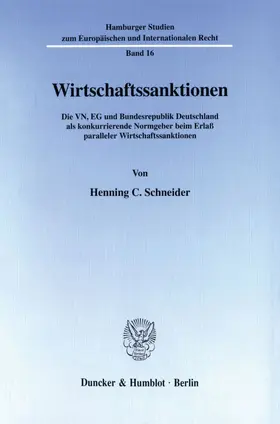 Schneider |  Wirtschaftssanktionen. | eBook | Sack Fachmedien