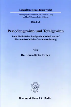 Drüen |  Periodengewinn und Totalgewinn. | eBook | Sack Fachmedien