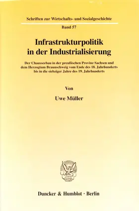 Müller |  Infrastrukturpolitik in der Industrialisierung. | eBook | Sack Fachmedien