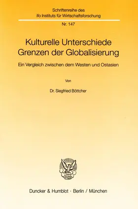 Böttcher |  Kulturelle Unterschiede - Grenzen der Globalisierung | eBook | Sack Fachmedien