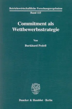 Pedell |  Commitment als Wettbewerbsstrategie | eBook | Sack Fachmedien
