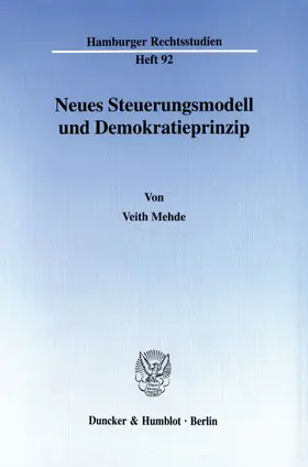 Mehde |  Neues Steuerungsmodell und Demokratieprinzip. | eBook | Sack Fachmedien