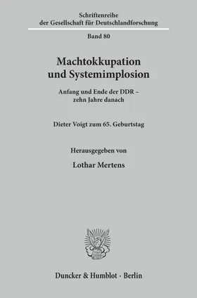 Mertens |  Machtokkupation und Systemimplosion. | eBook | Sack Fachmedien