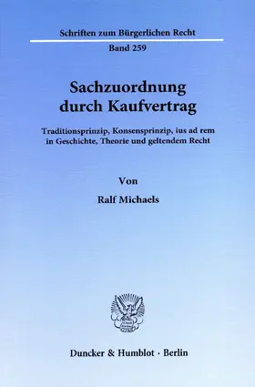 Michaels |  Sachzuordnung durch Kaufvertrag | eBook | Sack Fachmedien