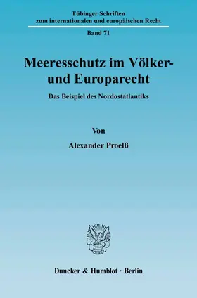 Proelß |  Meeresschutz im Völker- und Europarecht | eBook | Sack Fachmedien