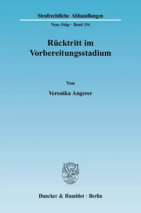 Angerer |  Rücktritt im Vorbereitungsstadium | eBook | Sack Fachmedien
