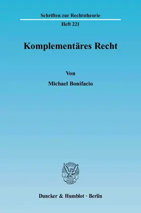 Bonifacio |  Komplementäres Recht | eBook | Sack Fachmedien
