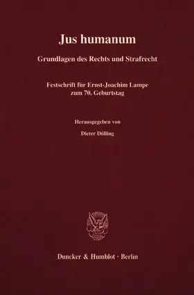 Dölling | Jus humanum. | E-Book | sack.de