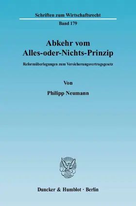 Neumann |  Abkehr vom Alles-oder-Nichts-Prinzip | eBook | Sack Fachmedien