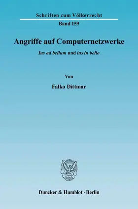 Dittmar |  Angriffe auf Computernetzwerke | eBook | Sack Fachmedien