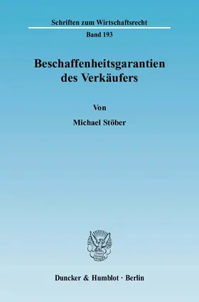 Stöber |  Beschaffenheitsgarantien des Verkäufers | eBook | Sack Fachmedien