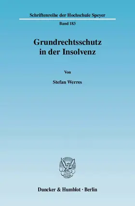 Werres |  Grundrechtsschutz in der Insolvenz | eBook | Sack Fachmedien