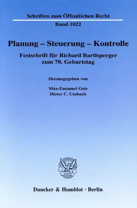 Geis / Umbach |  Planung – Steuerung – Kontrolle | eBook | Sack Fachmedien