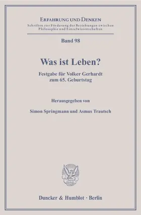 Springmann / Trautsch |  Was ist Leben? | eBook | Sack Fachmedien