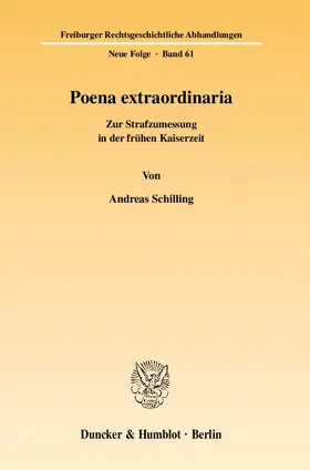 Schilling |  Poena extraordinaria | eBook | Sack Fachmedien