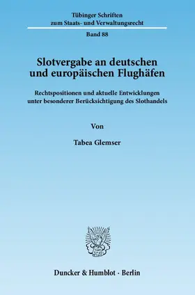 Glemser |  Slotvergabe an deutschen und europäischen Flughäfen | eBook | Sack Fachmedien