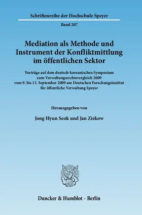 Seok / Ziekow |  Mediation als Methode und Instrument der Konfliktmittlung im öffentlichen Sektor | eBook | Sack Fachmedien