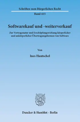 Hantschel |  Softwarekauf und -weiterverkauf | eBook | Sack Fachmedien